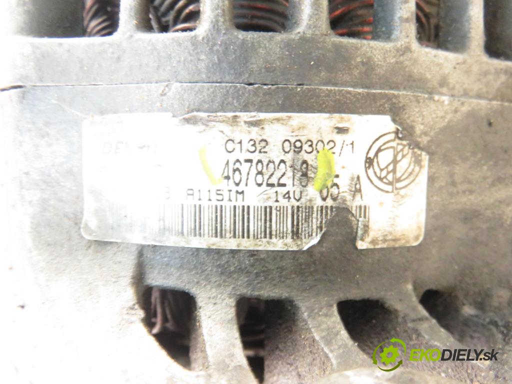 FIAT DOBLO Cargo (223_) FURGON 2005 46,00 1.9 D 63 1910,00 Alternátor 46782218 (Alternátor)