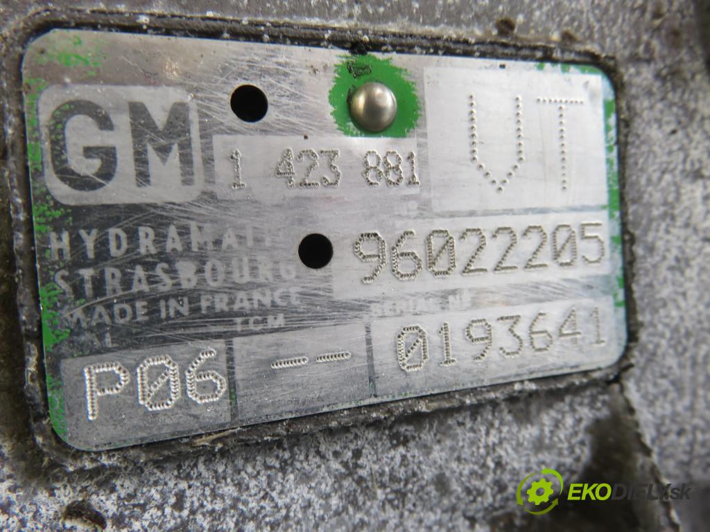 BMW 5 Touring (E39) KOMBI 2001 135,00 530 d - M57 D30 (306D1) 2926,00 převodovka AUTOMATICKÝ 96022205