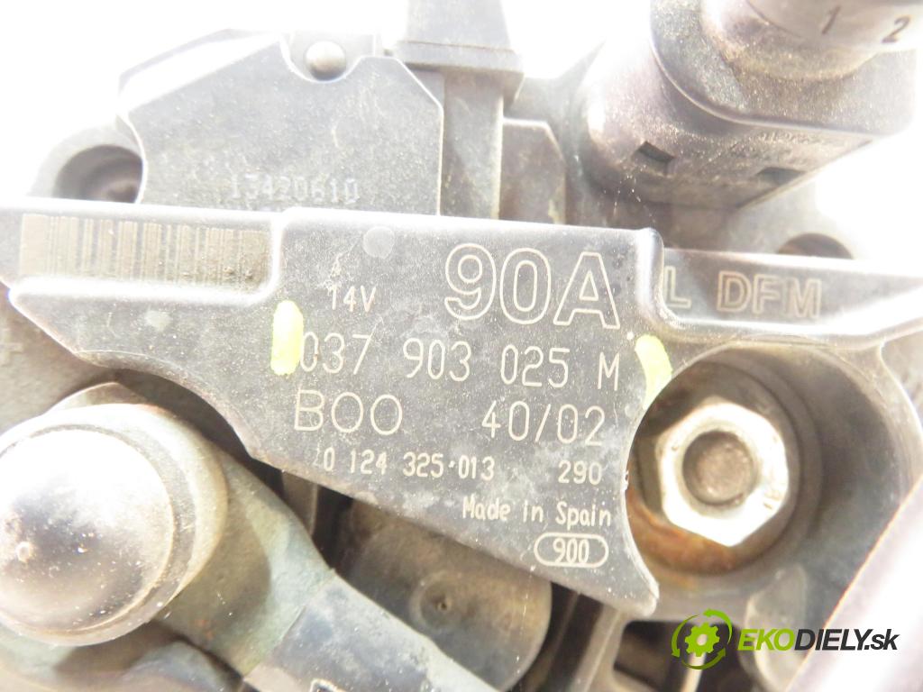 SKODA FABIA I (6Y2) HB 2002 44,00 1.4 MPi 60 - AZE 1397,00 Alternátor 037903025M (Alternátor)