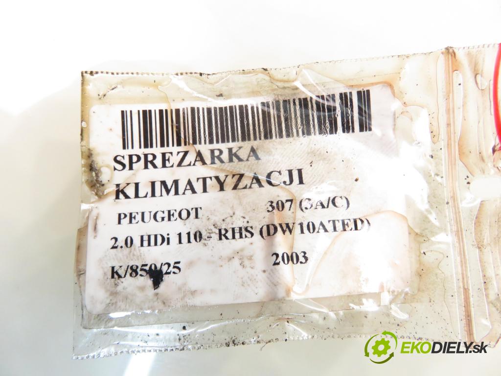 PEUGEOT 307 (3A/C) HB 2003 79,00 2.0 HDi 110 - RHS 1997,00 KOMPRESOR: klimatizácie  (Kompresor klimatizácie)