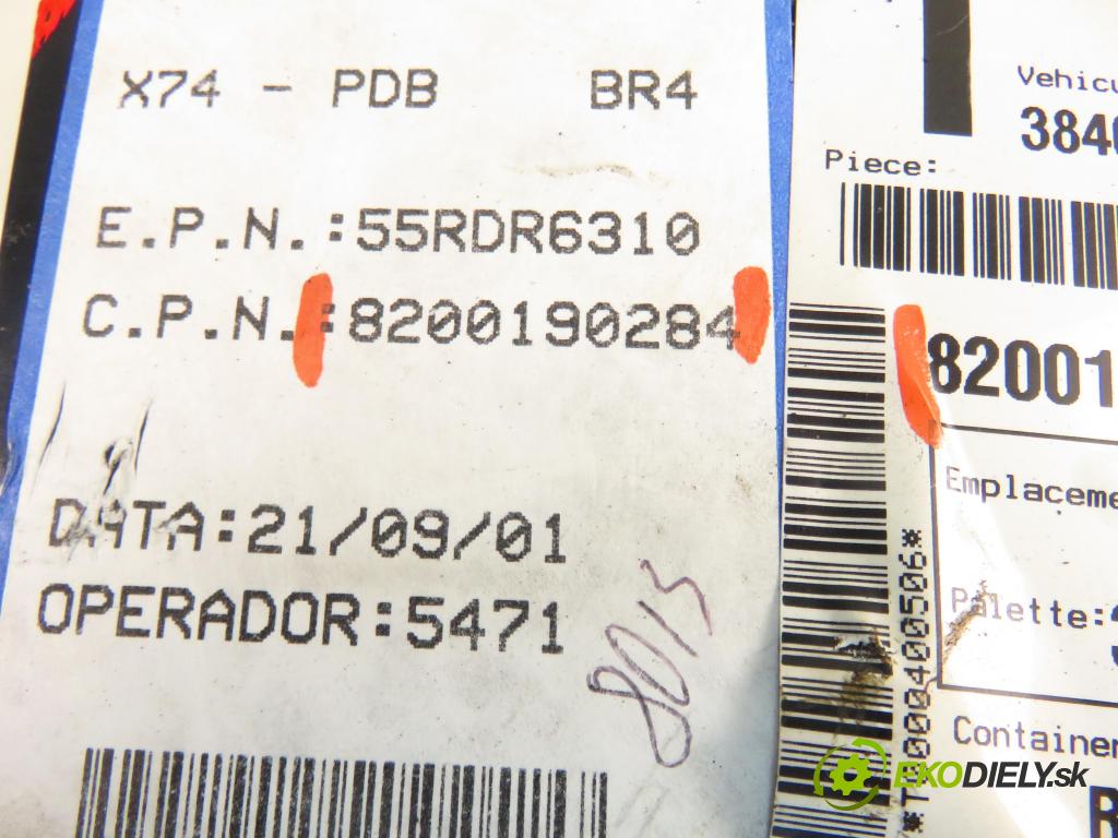 RENAULT LAGUNA II (BG0/1_) LIFTBACK 2002 88,00 1.9 dCi 120 - F9Q 750 1870,00 MODUL BSI 8200190284 ; 8200148810 ; 8200004201E