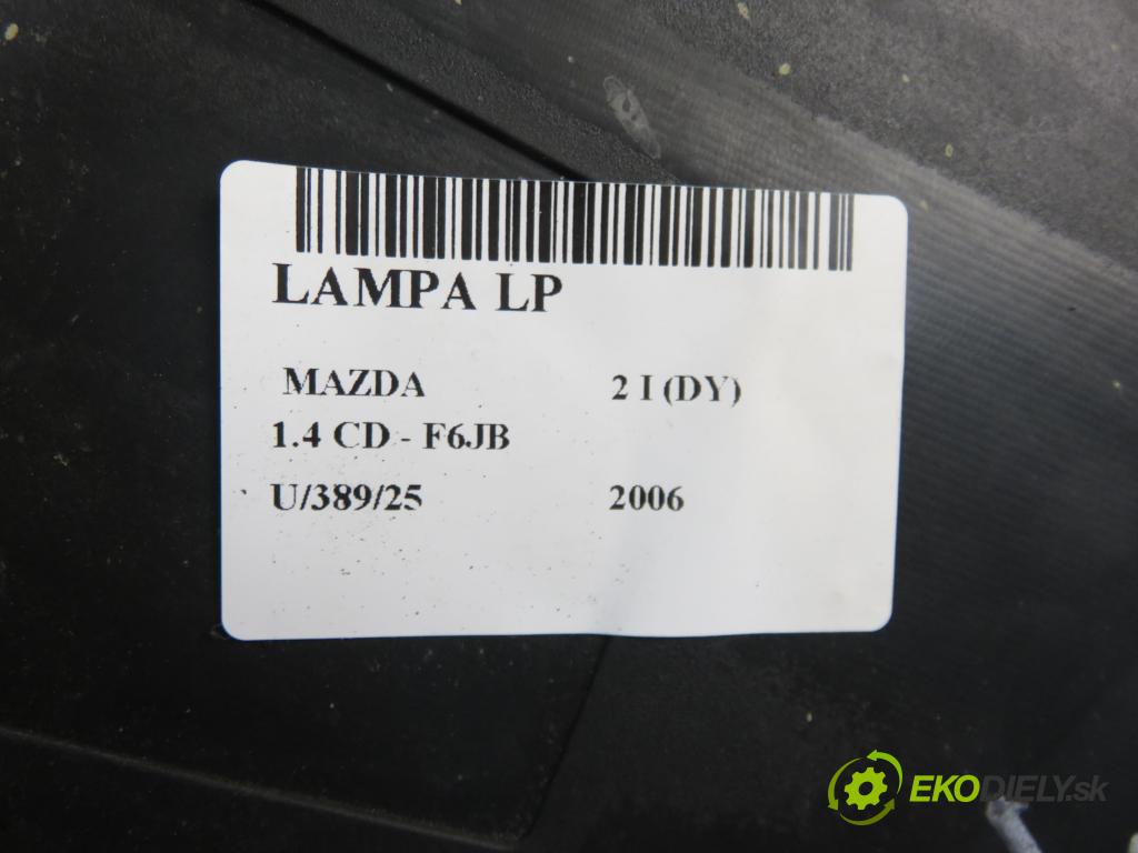 MAZDA 2 (DY) HB 2006 50,00 1.4 CD - F6JB 1399,00 Svetlo LP 6M7113W030AD