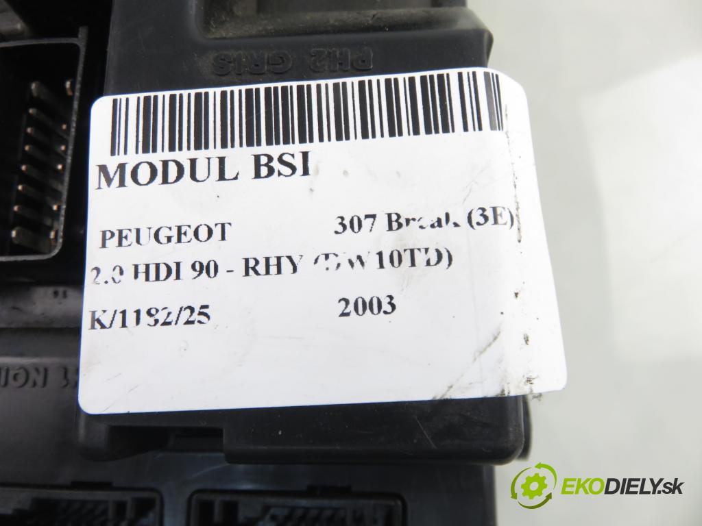 PEUGEOT 307 Break (3E) KOMBI 2003 66,00 2.0 HDI 90 - RHY (DW10TD) 1997,00 MODUL BSI 9651197680A ; 9651196980A