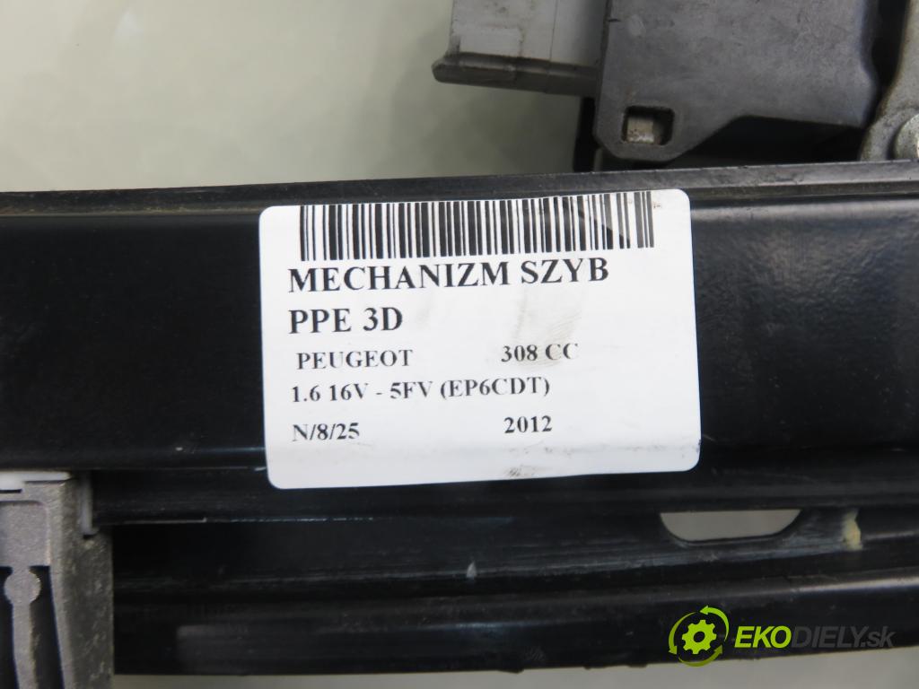 PEUGEOT 308 CC COUPE-CABRIO 2012 115,00 1.6 16V - 5FV (EP6CDT) 1598,00 mechanismus oken PPE 3D 9681903480