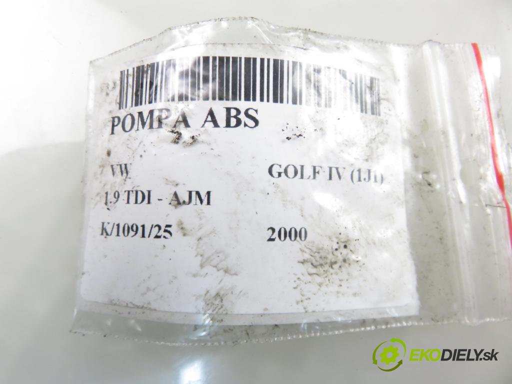 VW GOLF IV (1J1) HB 2000 85,00 1.9 TDI - AJM 1896,00 pumpa ABS 1J0907379AF ; 10094903673 (Pumpa ABS)