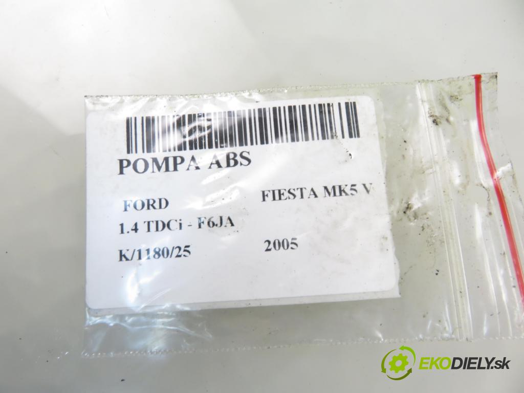 FORD FIESTA V (JH_, JD_) HB 2005 50,00 1.4 TDCi 8V 68 - F6JA 1399,00 pumpa ABS 10097001173 ; 4S612M110CC (Pumpa ABS)