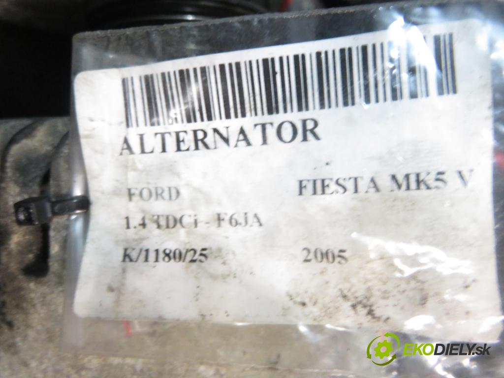 FORD FIESTA V (JH_, JD_) HB 2005 50,00 1.4 TDCi 8V 68 - F6JA 1399,00 Alternátor 3S6TAA (Alternátor)