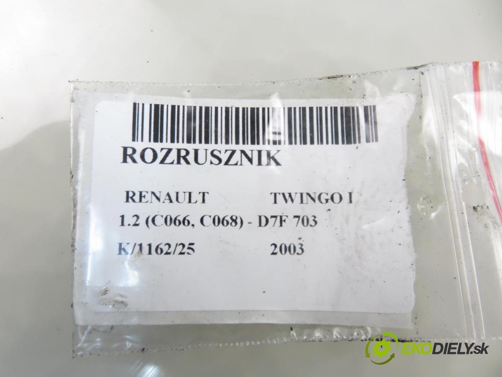 RENAULT TWINGO I (C06_) HB 2003 43,00 1.2 (C066, C068) - D7F 703 1149,00 Štartér D7E1 (Štartér)