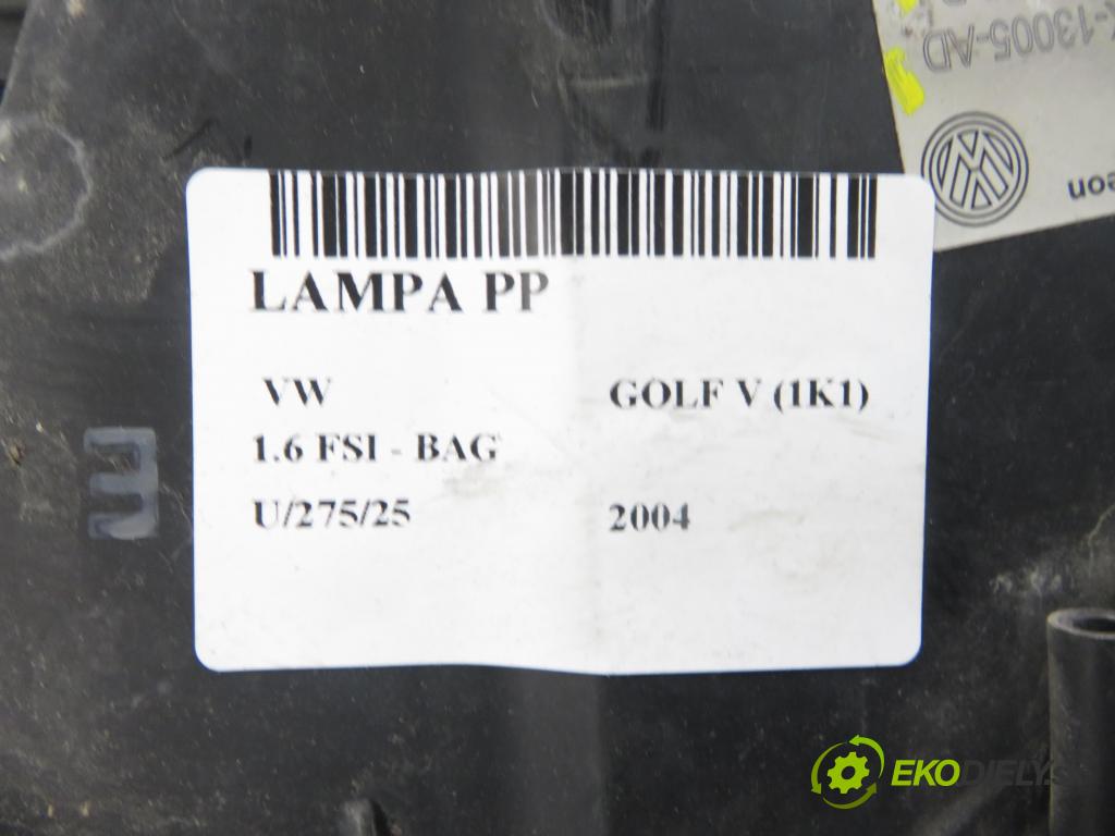 VW GOLF V (1K1) HB 2004 85,00 1.6 FSI - BAG 1598,00 Svetlo PP 1K6941006D ; 4VFX13005AD