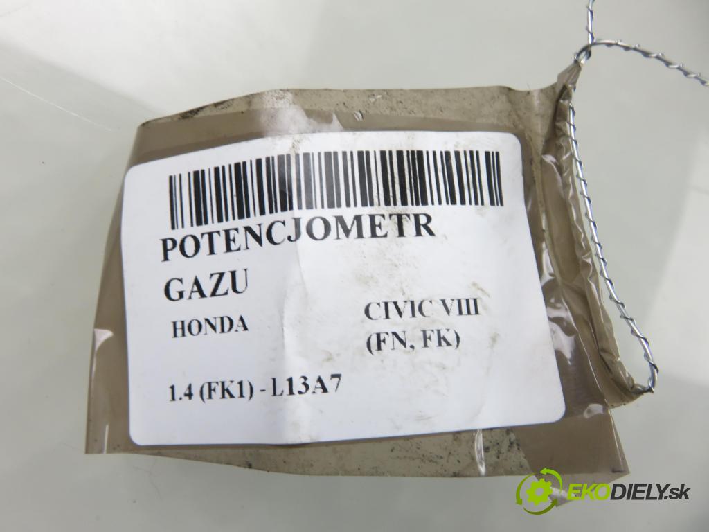 HONDA CIVIC VIII (FN, FK) HB 2008 61,00 1.4 (FK1) - L13A7 1339,00 Potenciometer plynu 31310J24 (Potenciometer plynového pedálu)