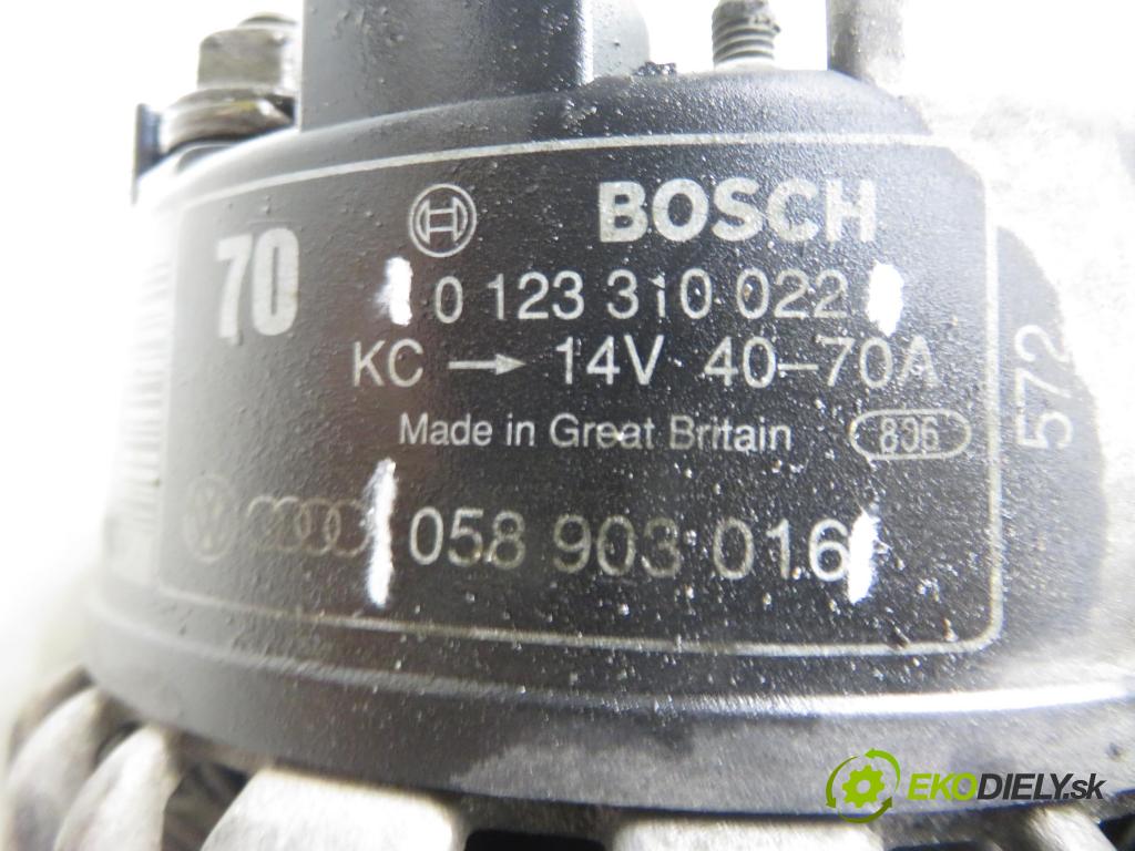 AUDI A4 Avant (8D5, B5) KOMBI 1995 92,00 1.8 - ADR 1781,00 Alternátor 0123310022 ; 058903016 (Alternátor)