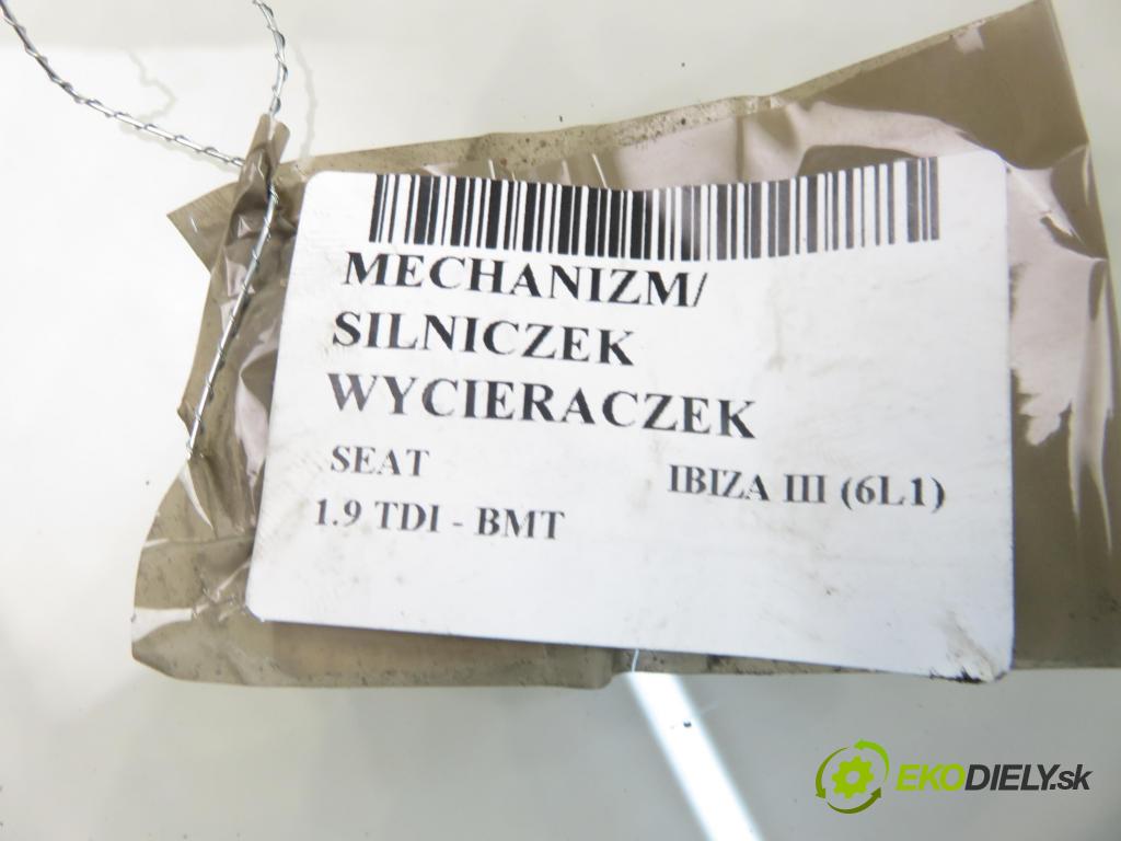 SEAT IBIZA III (6L1) HB 2006 74,00 1.9 TDI - AXR 1896,00 Motorček stieračov 6L19855023H ; 3397020716 ; 6Q2955119A