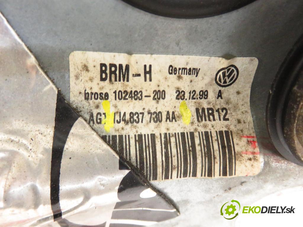 VW GOLF IV (1J1) HB 2000 85,00 1.9 TDI - AJM 1896,00 mechanismus oken PPE 1J4837730AA