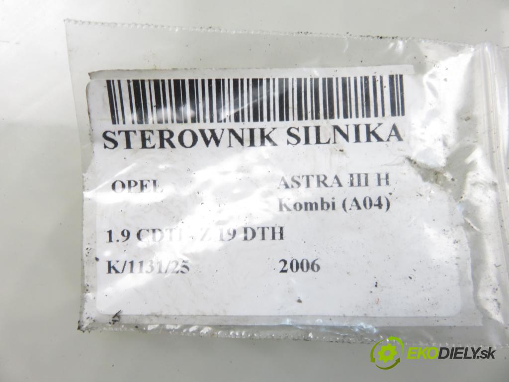 OPEL ASTRA H Kombi (A04) KOMBI 2006 110,00 1.9 CDTI - Z 19 DTH 1910,00 Riadiaca jednotka Motor 0281012549 ; 55198922
