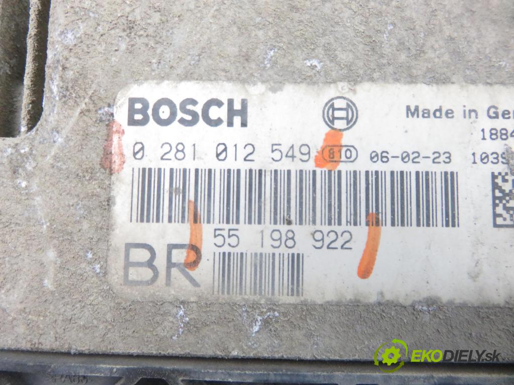 OPEL ASTRA H Kombi (A04) KOMBI 2006 110,00 1.9 CDTI - Z 19 DTH 1910,00 Riadiaca jednotka Motor 0281012549 ; 55198922
