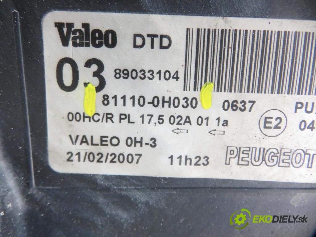 PEUGEOT 107 (PM_, PN_) HB 2007 50,00 1.0 68 - CFA (1KR) 998,00 Svetlo PP 811100H030