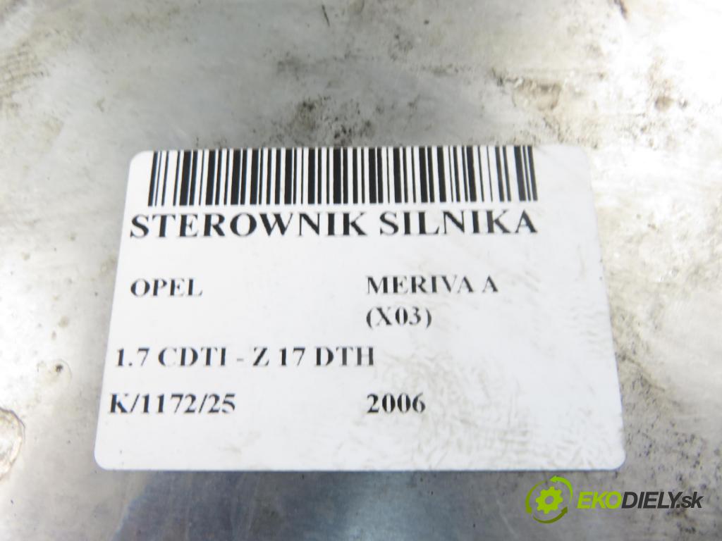 OPEL MERIVA A nadwozie wielkoprzestrzenne (MPV) (X03) HB 2006 74,00 1.7 CDTI 100 - Z 17 DTH 1686,00 Riadiaca jednotka Motor 8973509489