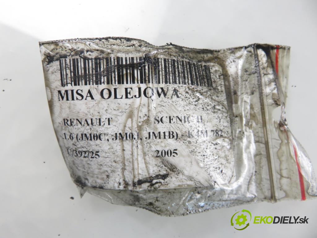 RENAULT SCENIC II (JM0/1_) MINIVAN 2005 83,00 1.6 (JM0C, JM0J, JM1B) - K4M 782 1598,00 Vaňa olejová 8200273261 (Olejová vaňa)