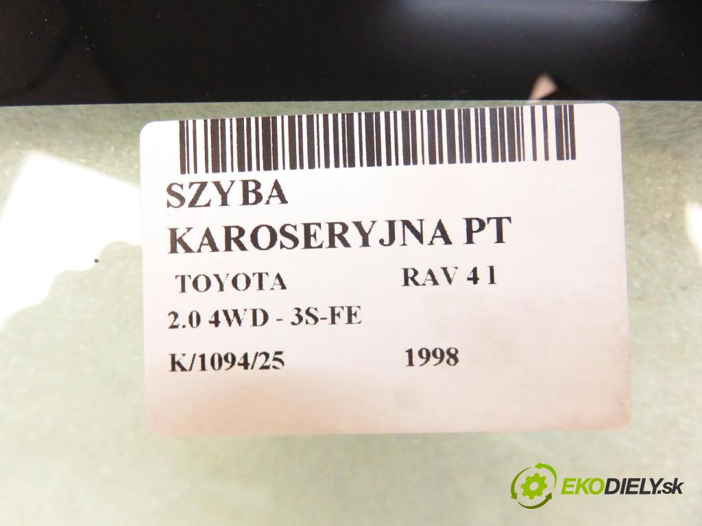 TOYOTA RAV 4 I (_A1_) SUV 1998 95,00 2.0 4WD - 3S-FE 1998,00 okno dveří PT