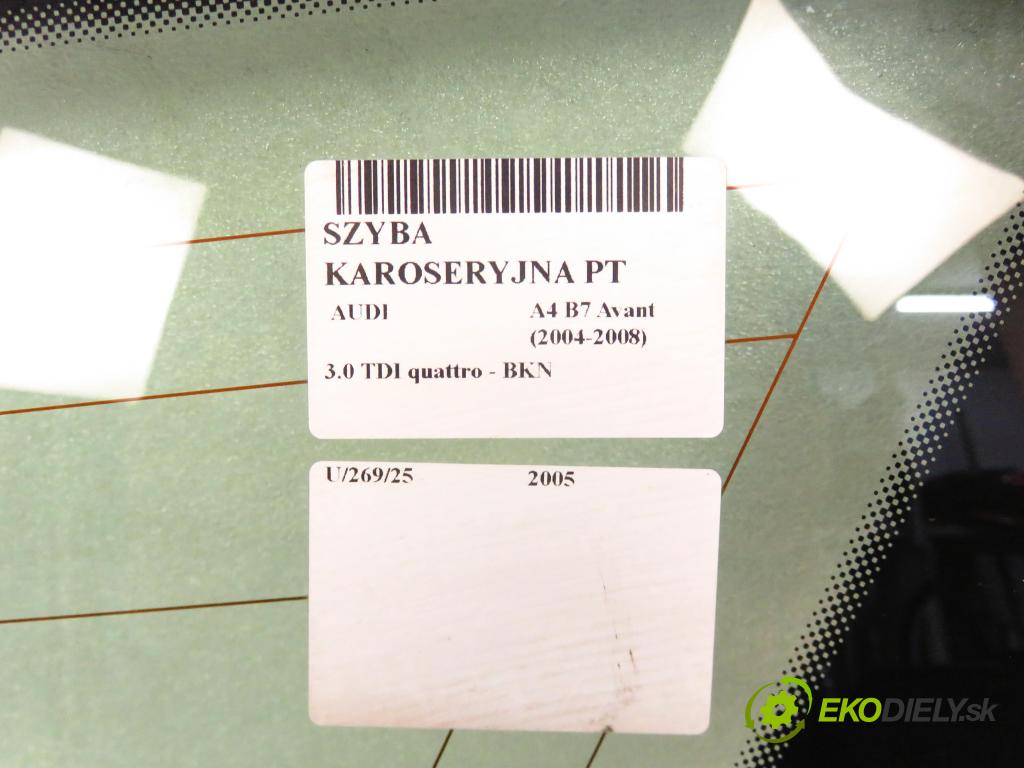 AUDI A4 Avant (8ED, B7) KOMBI 2005 150,00 3.0 TDI quattro - BKN 2967,00 okno dveří PT