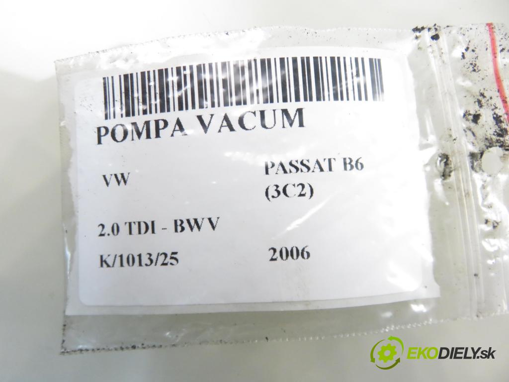 VW PASSAT B6 (3C2) SEDAN 2006 88,00 2.0 TDI - BWV 1968,00 Pumpa vákuová 03G145209C