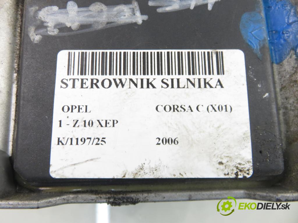 OPEL CORSA C (X01) HB 2006 44,00 1 - Z 10 XEP 998,00 Riadiaca jednotka Motor 0261208393