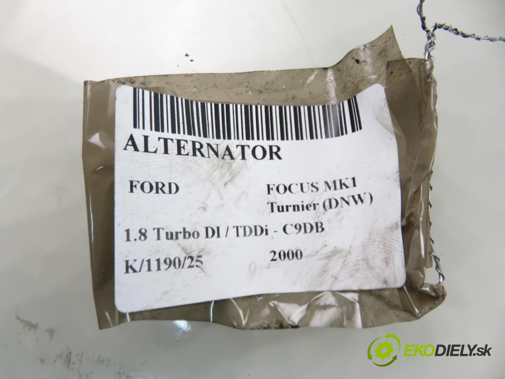 FORD FOCUS Turnier (DNW) KOMBI 2000 66,00 1.8 Turbo DI / TDDi - C9DB 1753,00 Alternátor  (Alternátor)