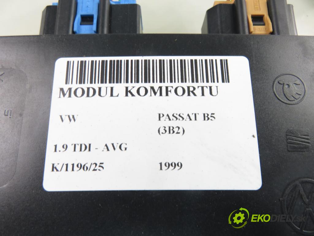 VW PASSAT B5 (3B2) SEDAN 1999 81,00 1.9 TDI - AVG 1896,00 MODUL komfortu 1J0959799AH