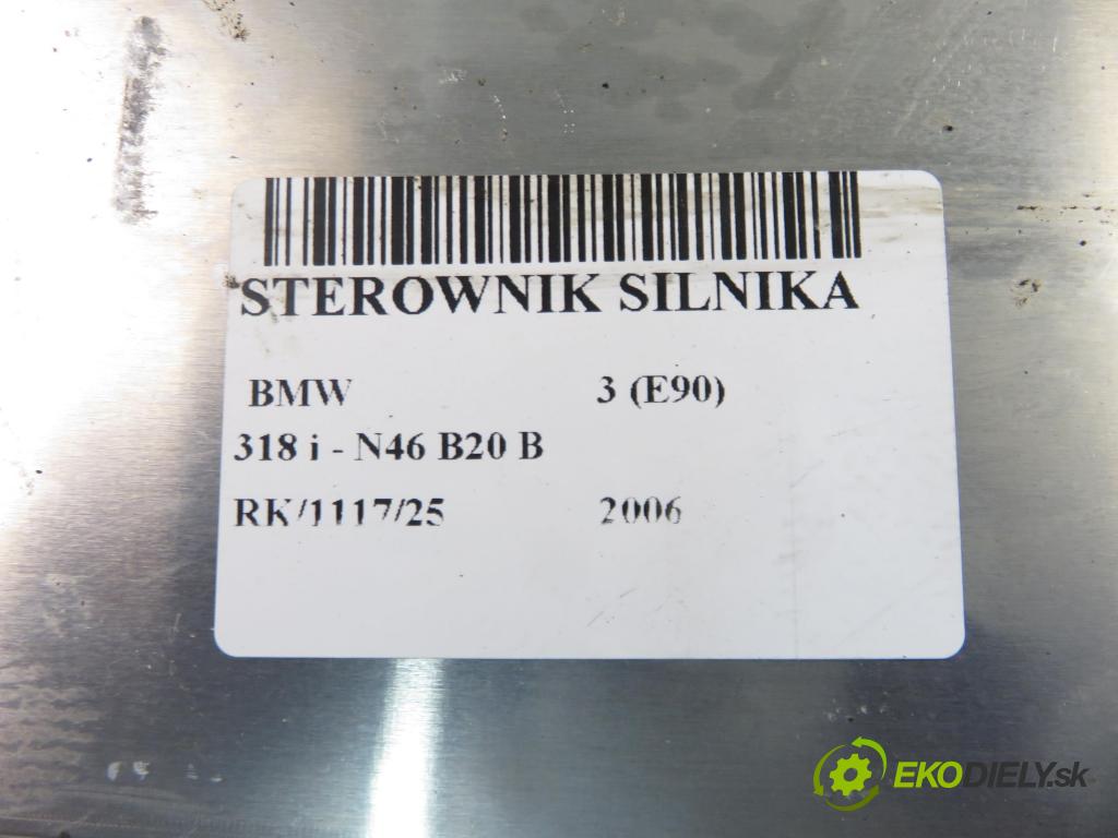 BMW 3 (E90) SEDAN 2006 95,00 318 i 129 - N46 B20 B 1995,00 Riadiaca jednotka Motor 756183401 ; 0261201159