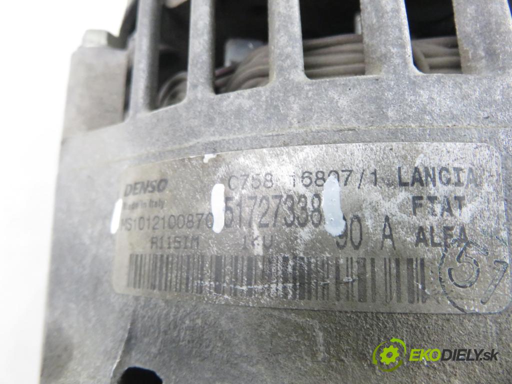 FIAT BRAVO II (198_) HB 2008 88,00 1.9 D Multijet - 192 A8.000 1910,00 Alternátor 51727338 ; MS1012100870 (Alternátor)