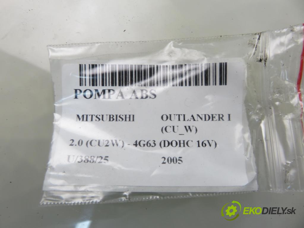 MITSUBISHI OUTLANDER I (CU_W) SUV 2005 100,00 2.0 (CU2W) - 4G63 (DOHC 16V) 1997,00 pumpa ABS MN193055 (Pumpa ABS)
