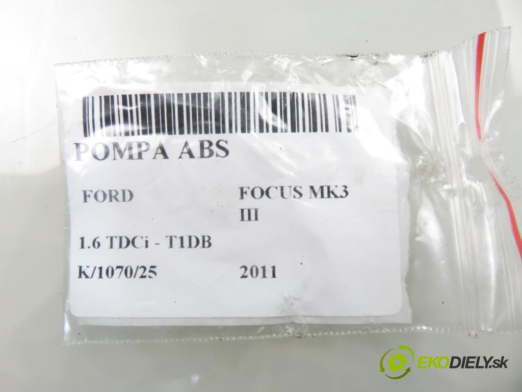 FORD FOCUS III HB 2011 85,00 1.6 TDCi - T1DA 1560,00 pumpa ABS 10096101403 ; BV612C405AF (Pumpa ABS)