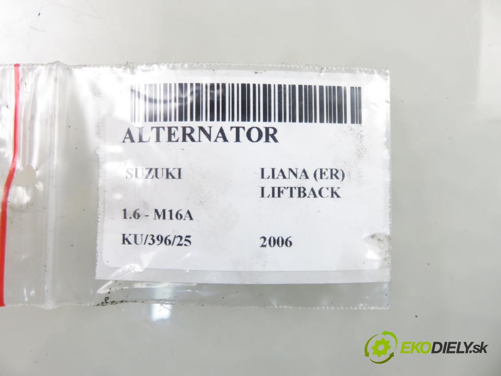 SUZUKI LIANA (ER) HB 2006 79,00 1.6 - M16A 1586,00 Alternátor 3140080G1 (Alternátor)