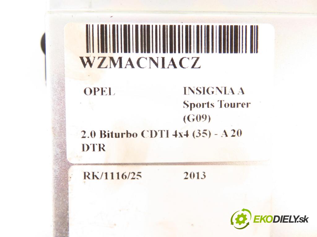 OPEL INSIGNIA A Sports Tourer (G09) KOMBI 2013 0,00 2.0 Biturbo CDTI 4x4 (35) - A 20 DTR 1956,00 Zosilňovač 22812209 (Zosilňovač)