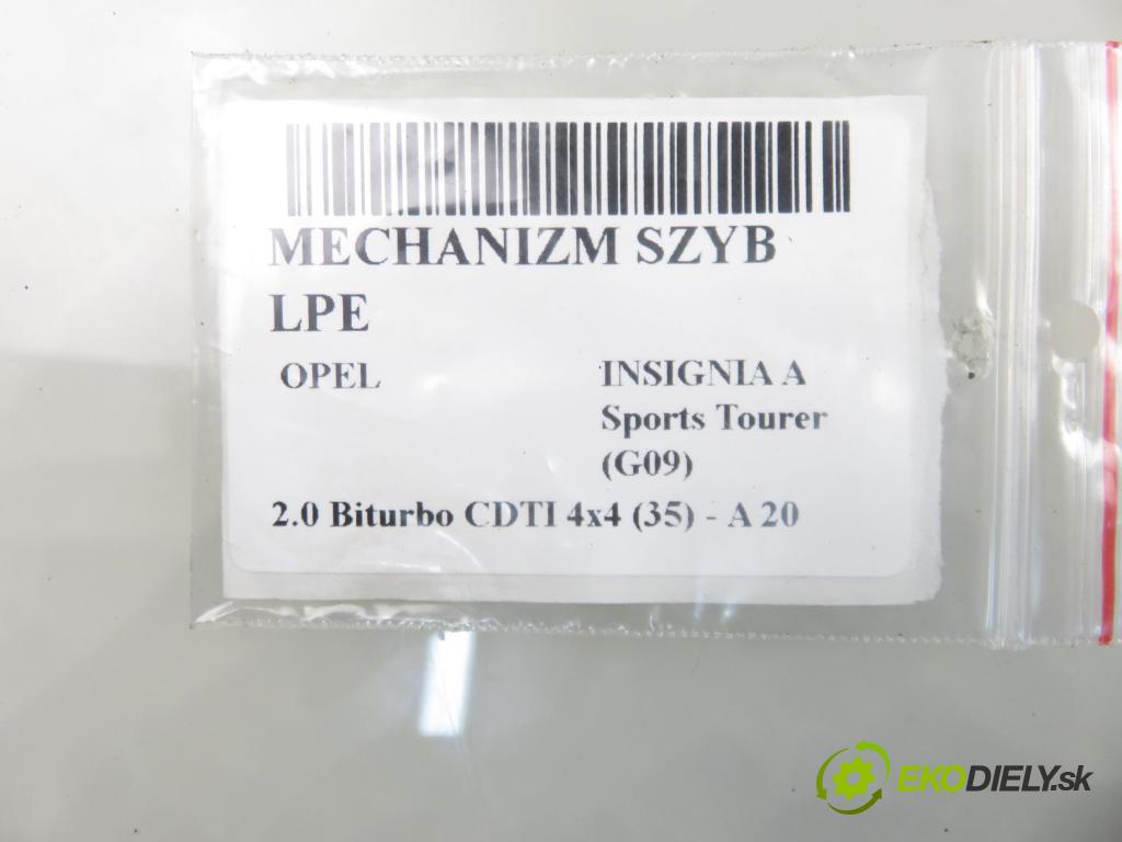 OPEL INSIGNIA A Sports Tourer (G09) KOMBI 2013 0,00 2.0 Biturbo CDTI 4x4 (35) - A 20 DTR 1956,00 mechanismus oken 20951581 ; 965872102