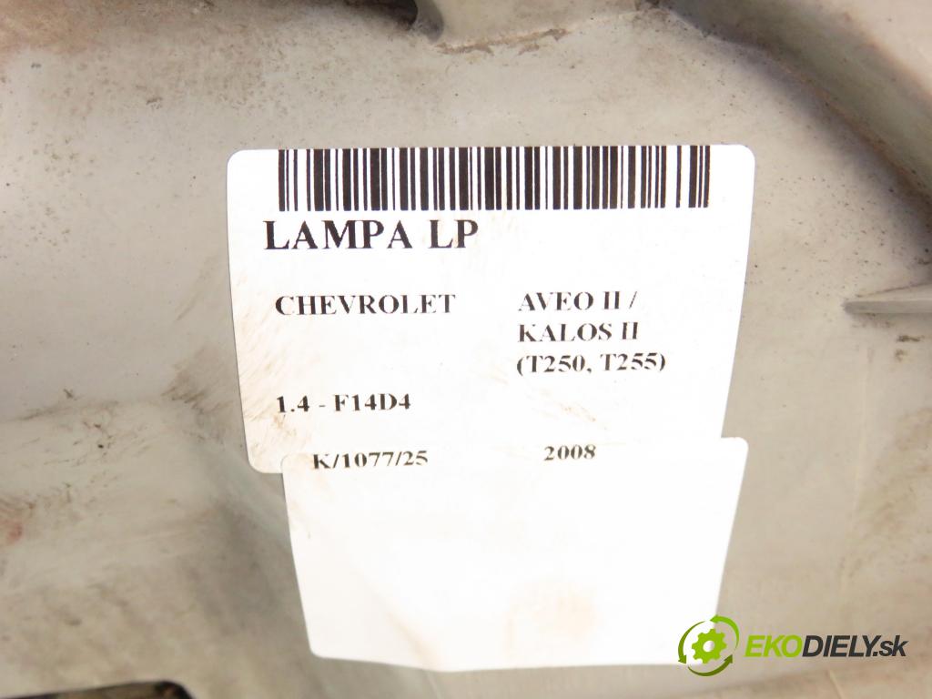 CHEVROLET AVEO / KALOS liftback (T250, T255) HB 2008 74,00 1.4 - 101  F14D4 1399,00 Svetlo LP 