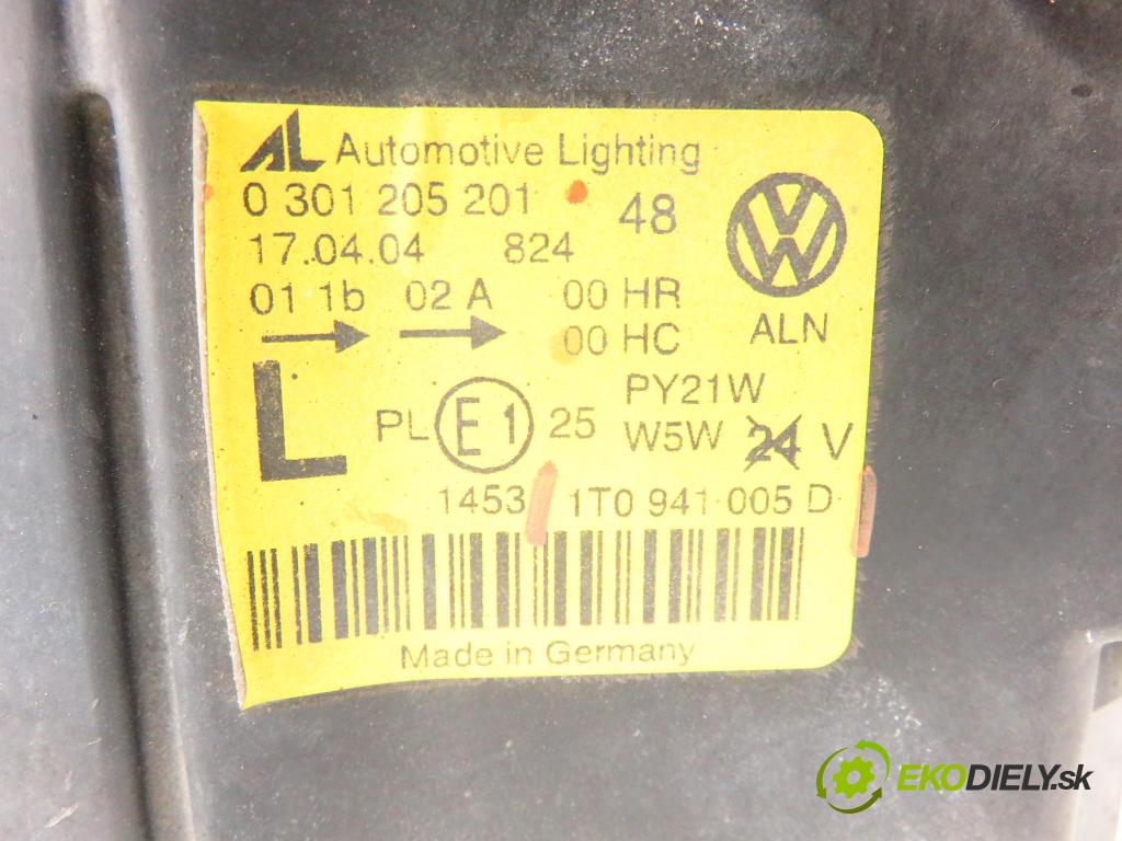 VW TOURAN (1T1, 1T2) MINIVAN 2004 74,00 1.9 TDI PD 100 - AVQ 1896,00 Svetlo LP 1T0941005D ; 0301205201