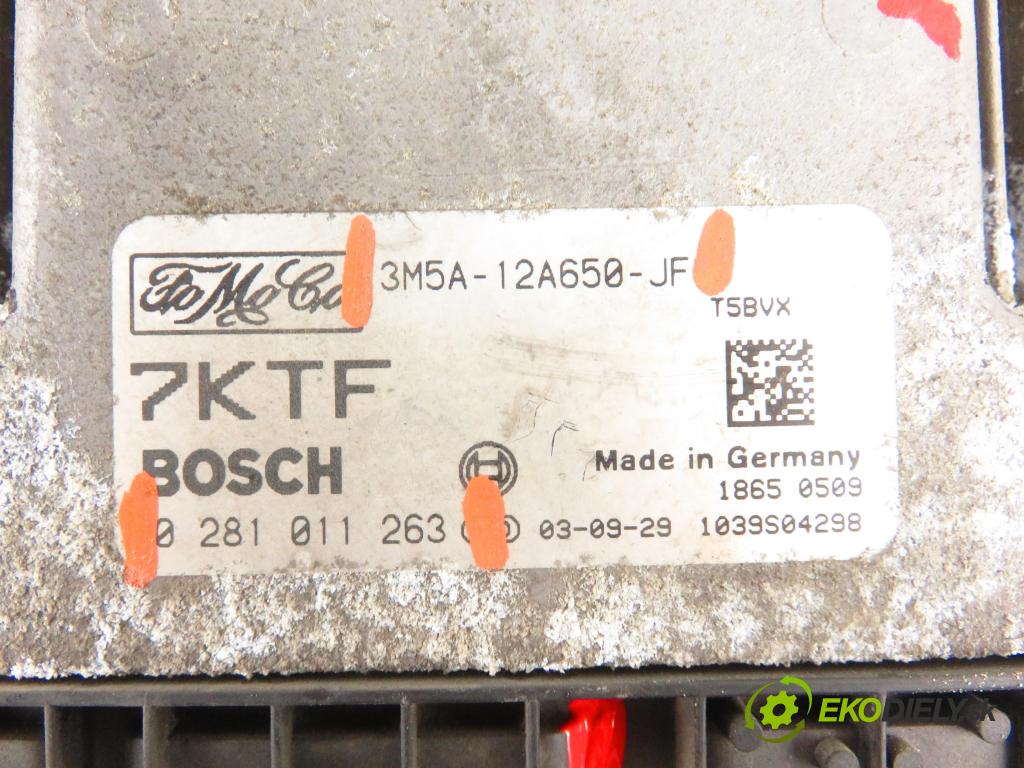 FORD FOCUS C-MAX (DM2) MINIVAN 2003 80,00 1.6 TDCi 109 - G8DA 1560,00 Riadiaca jednotka Motor 3M5A12A650JF ; 0281011263
