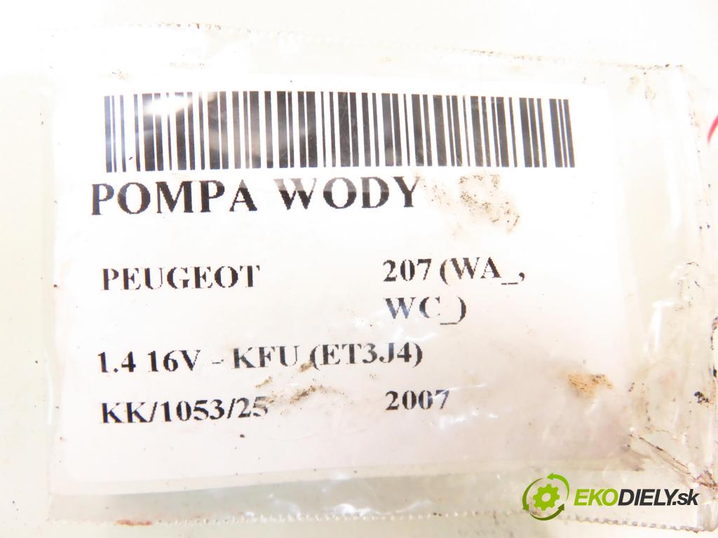 PEUGEOT 207 (WA_, WC_) HB 2007 65,00 1.4 16V - KFU (ET3J4) 1360,00 Pumpa vody 9646075210 (Vodná pumpa)