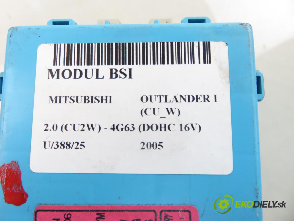 MITSUBISHI OUTLANDER I (CU_W) SUV 2005 100,00 2.0 (CU2W) - 4G63 (DOHC 16V) 1997,00 MODUL BSI G8C223M3C