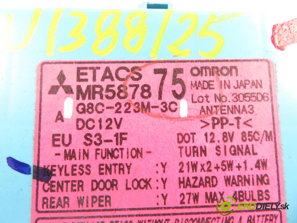 MITSUBISHI OUTLANDER I (CU_W) SUV 2005 100,00 2.0 (CU2W) - 4G63 (DOHC 16V) 1997,00 MODUL BSI G8C223M3C