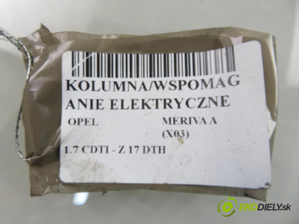 OPEL MERIVA A nadwozie wielkoprzestrzenne (MPV) (X03) HB 2006 74,00 1.7 CDTI 100 - Z 17 DTH 1686,00 SLOUPEC / PODPORA elektrický 26108652 ; 13153554