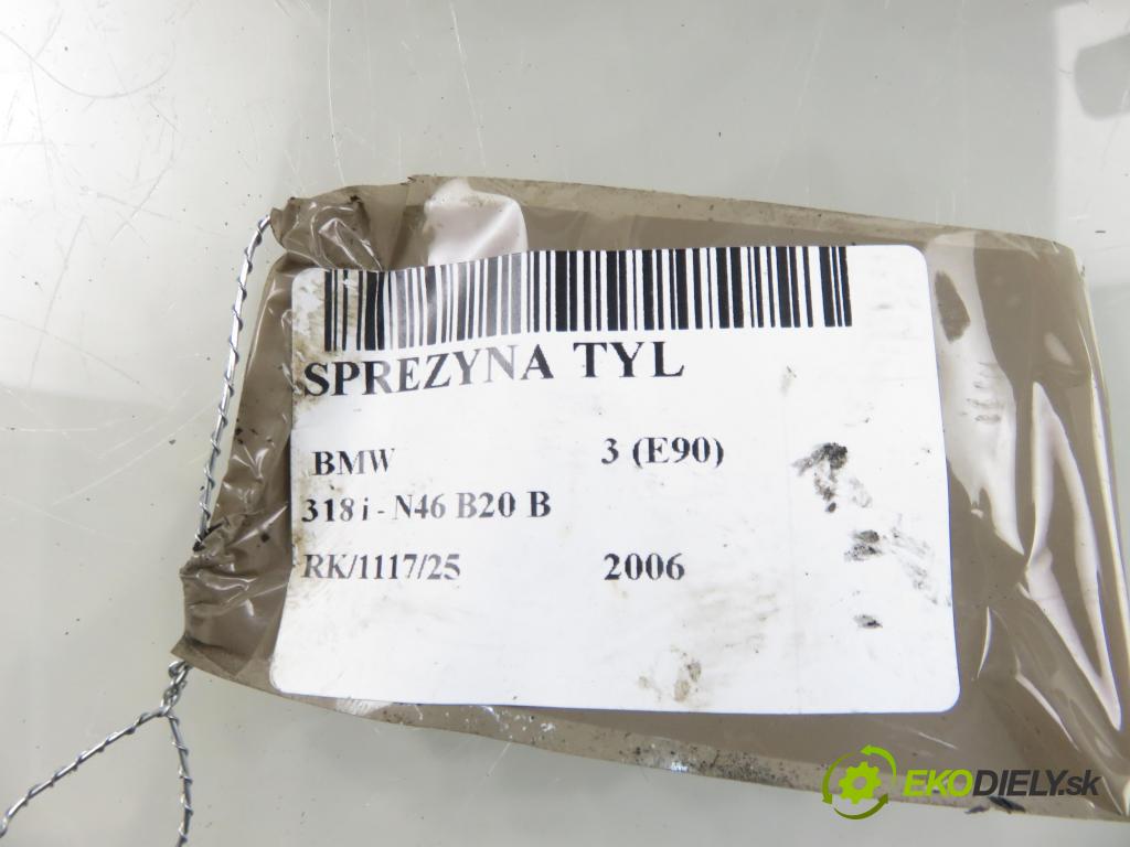 BMW 3 (E90) SEDAN 2006 95,00 318 i 129 - N46 B20 B 1995,00 Pružina zadné 