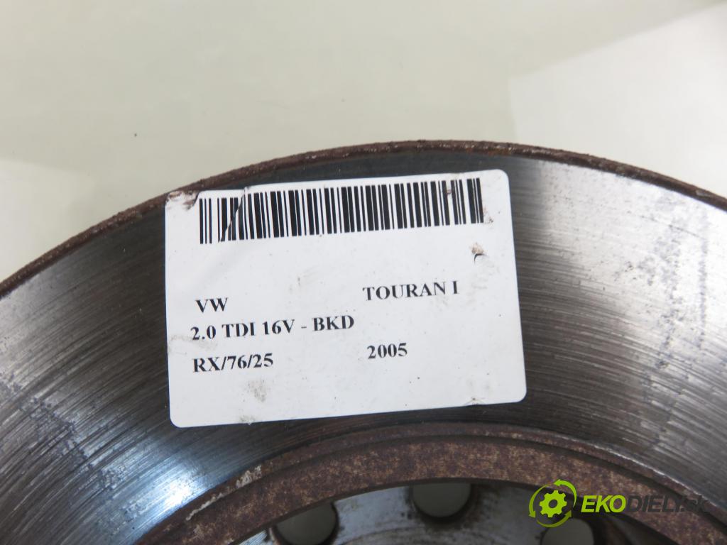 VW TOURAN (1T1, 1T2) MINIVAN 2005 103,00 2.0 TDI 16V 140 - BKD 1968,00 lamela kotouč brzdová ZADNÍ: