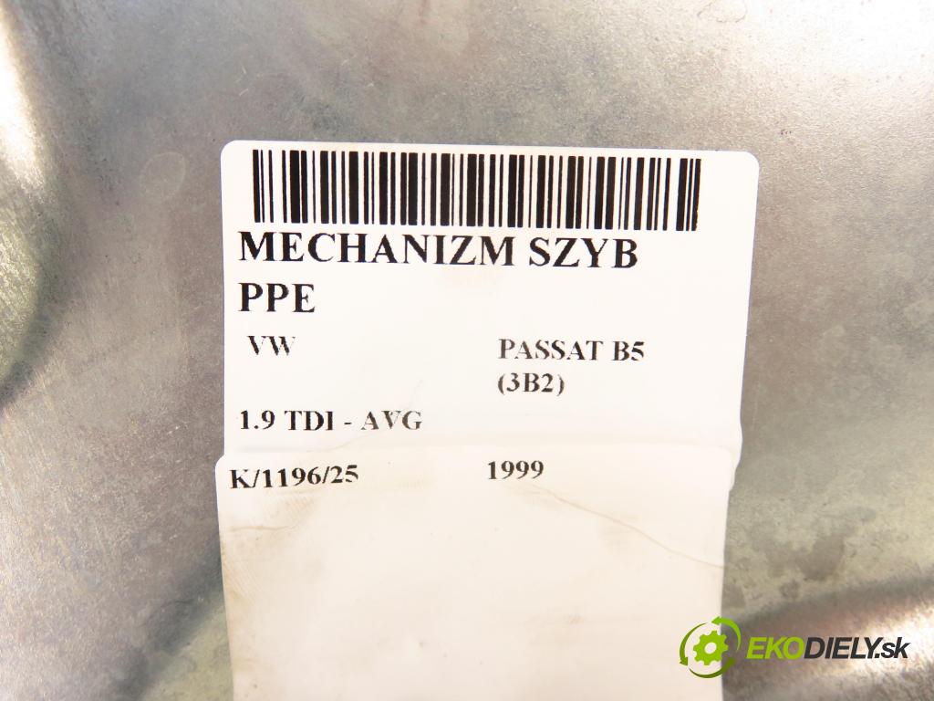 VW PASSAT B5 (3B2) SEDAN 1999 81,00 1.9 TDI - AVG 1896,00 mechanismus oken PPE 3B4837756D