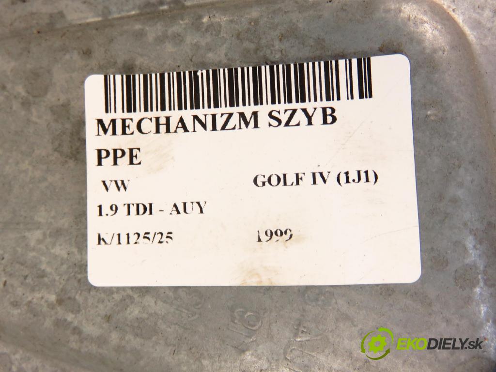 VW GOLF IV (1J1) HB 1999 85,00 1.9 TDI - AUY 1896,00 mechanismus oken PPE 1J4837730AA ; 1J4890742