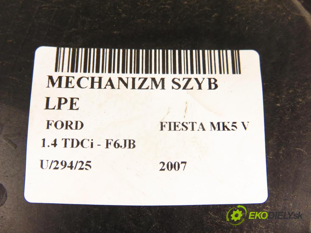 FORD FIESTA V (JH_, JD_) HB 2007 50,00 1.4 TDCi 68 - F6JB 1399,00 mechanismus oken 2S61A045H17A