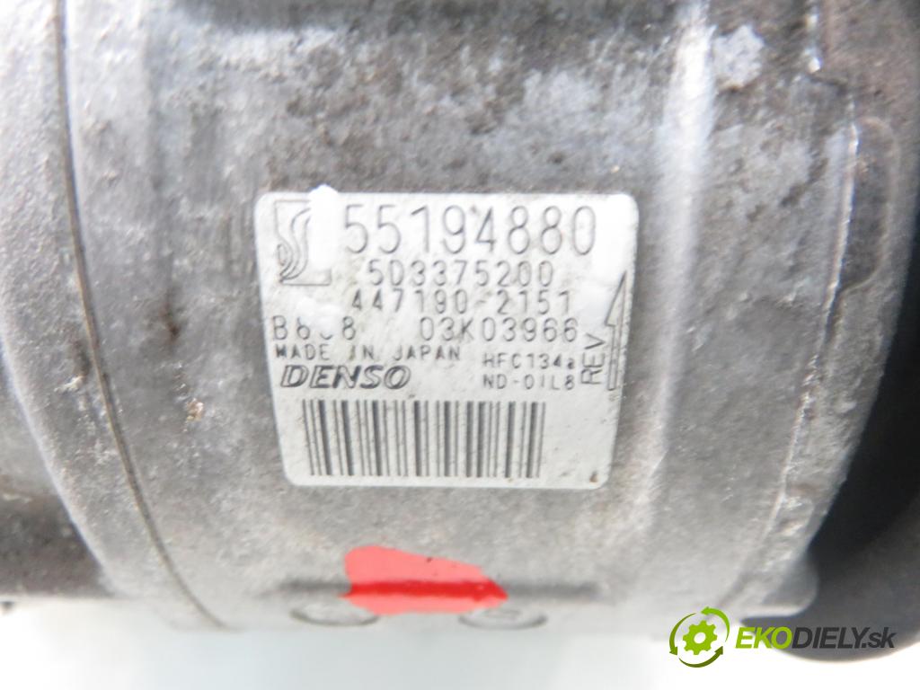 FIAT GRANDE PUNTO (199_) HB 2009 55,00 1.4 - 199 A7.000 1368,00 KOMPRESOR: klimatizácie 55194880 ; 4471902151 (Kompresor klimatizácie)