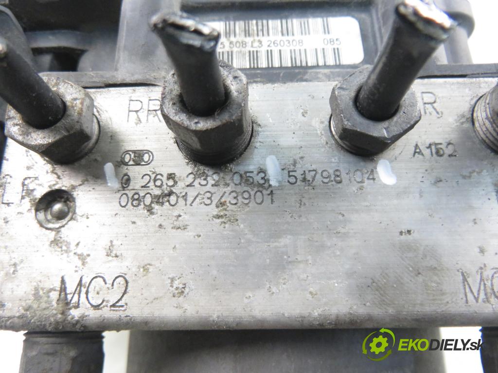 FIAT GRANDE PUNTO (199_) HB 2009 55,00 1.4 - 199 A7.000 1368,00 pumpa ABS 0265232053 ; 51798104 (Pumpa ABS)