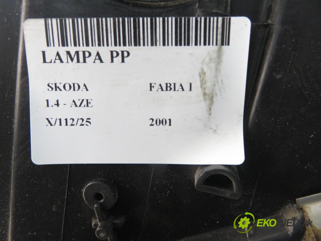 SKODA FABIA I (6Y2) HB 2001 44,00 1.4 MPi 60 - AZE 1397,00 Svetlo PP 086651105RM ; 086651105RMN